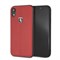 Чехол-Накладка Ferrari iPhone XR Heritage W Hard Leather, "Red" (FEHDEHCI61RE) - фото 24858