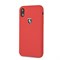 Чехол-Накладка Ferrari для iPhone XR Silicone rubber Silver logo Hard, "Red" (FEOSIHCI61RE) - фото 24886