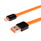 Кабель для iPhone/ iPad HOCO Lightning-USB Data Cable Colourful Flat 120cм - фото 7250